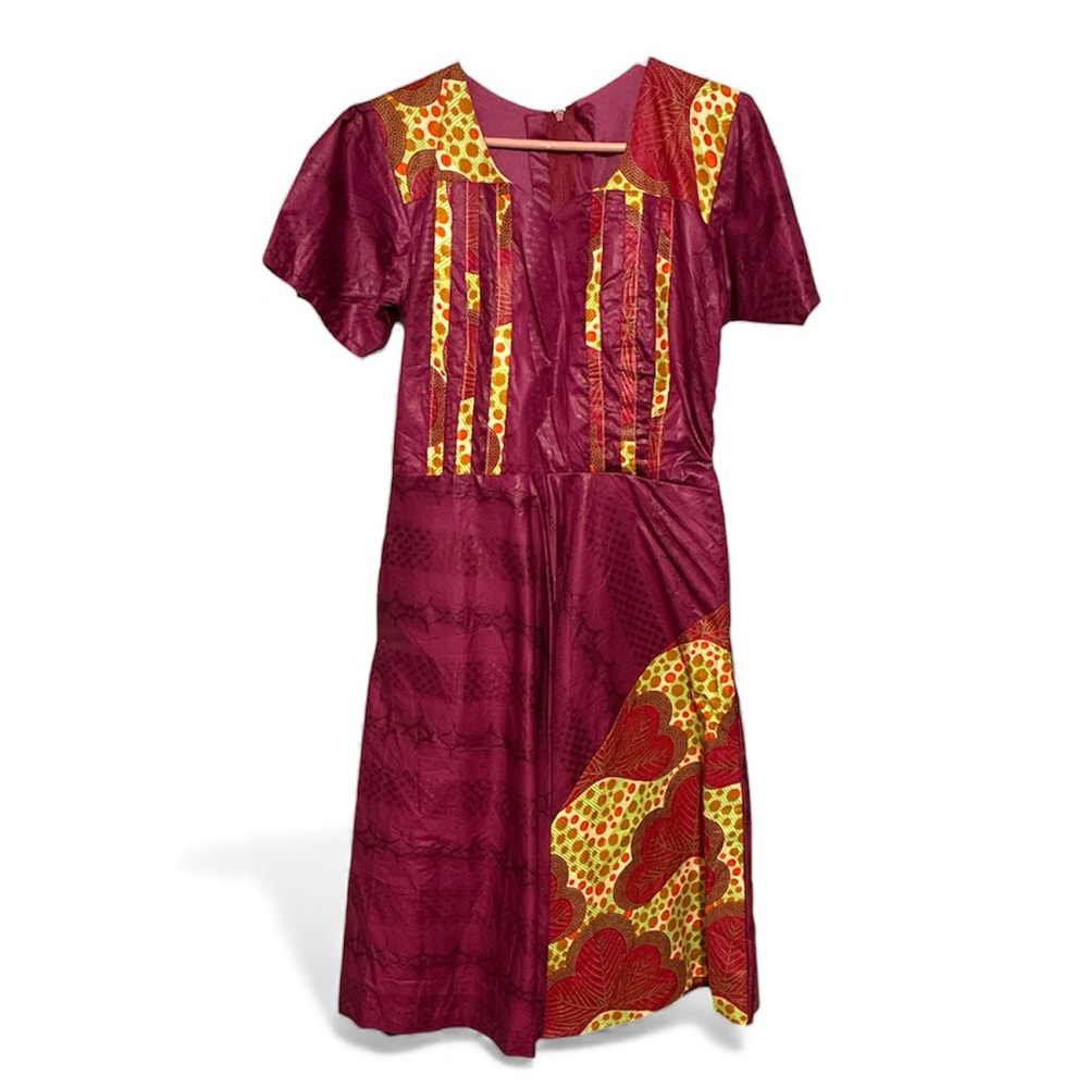 Elegant Multicolor Midi Dress